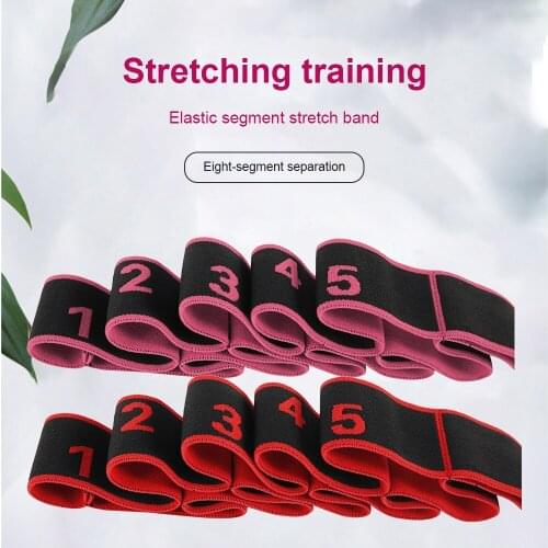 Yoga Pull Strap Belt Fitness Elastic Rope Latin Dance Stretching Band Loop Yoga Pilates GYM Resistance Bands Exercise Equipment