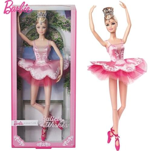 Barbie Brand Original Doll Collectible Doll Ballet Wish Doll Princess Toys for Girl Birthday Present Gift toy Bonecas Brinquedos
