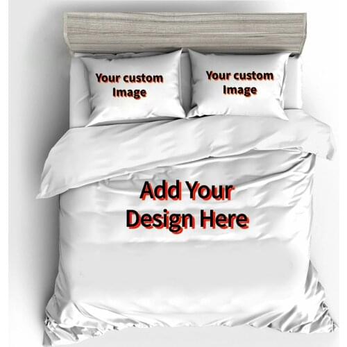 Customized Logo Picture 3D Bedding Set Printed Duvet Cover Set Large King Size Double Bed Cover Queen Bedding Set