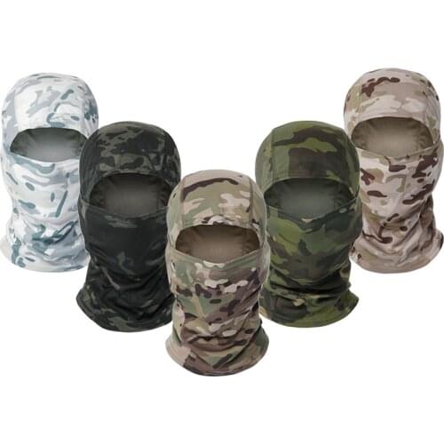 Multicam CP Camouflage Balaclava Full Face Scarf Wargame Cycling Hunting Army Bike Military Helmet Liner Tactical Airsoft Cap