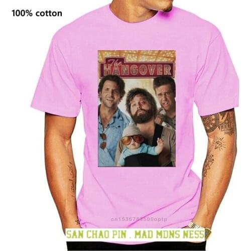 Cool The Hangover Movie Poster Tshirt Unisex Black Mens T Shirt Homme Plus Size Tee Shirt