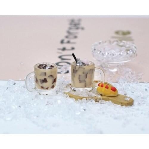 Dollhouse Kitchen Accessories Mini Drink Coffee Cream Toy Model