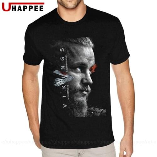 Best Vikings Season Tees Shirts Mens Custom Printing Short Sleeved Yellow Crew T Shirt