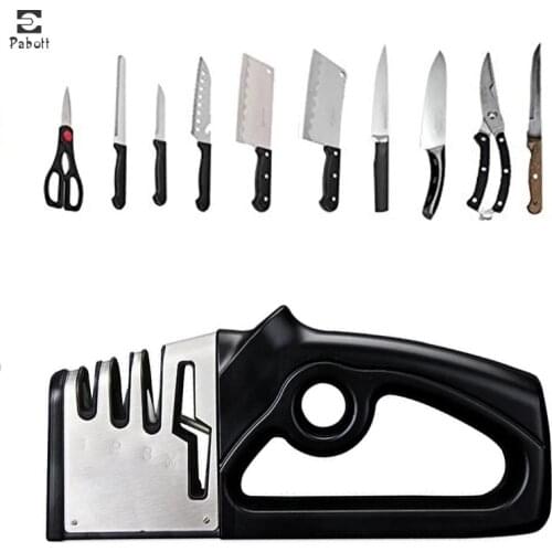 Newest 4 In 1 Stages Knife Sharpener Kitchen Knives Grinder Diamond Ceramic Stone Professional Sharpener Tool For Scissors Knife