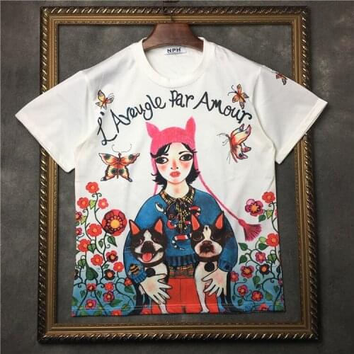 Novelty 19ss Men New l'aveugle par amour Bee T Shirts T-Shirt Hip Hop Skateboard Street Cotton T-Shirts Tee Top kenye #F10