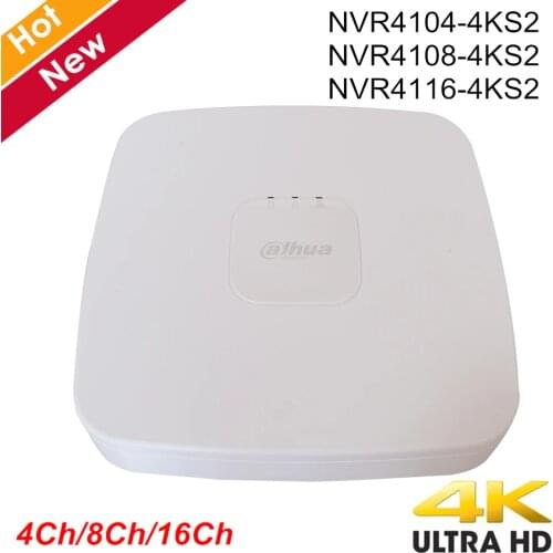 Original Dahua with Logo NVR4104-4ks2 NVR4108-4ks2 NVR4116-4ks2 Smart 1U Mini NVR H.265 8mp 4ch 8ch 16ch Network Video Recorder