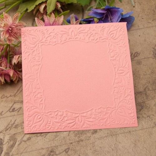 Plastic Embossing Folder Stencils Template Molds DIY Scrapbooking Paper Photo Album Card Decoration Flower Frame E56C