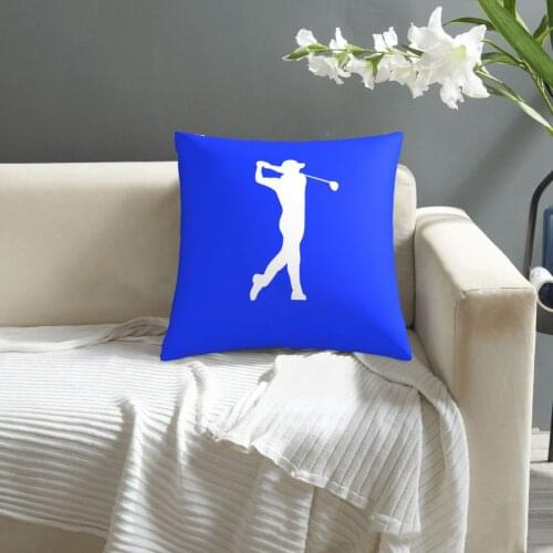 Golfer Silhouette Golf Player pillowcase printed cushion cover sofa waist pillow pillow cover