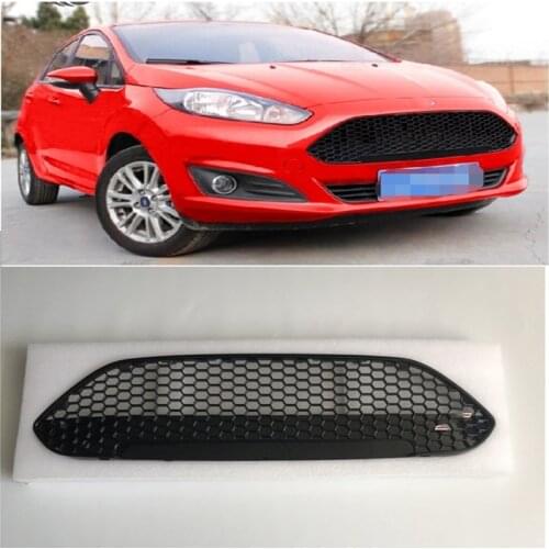 OWN DESIGN MODIFIED FIESTA front Racing grill TO ST car stylingfor ABS black front ST grille trim FIT for FIESTA grills 2013-17