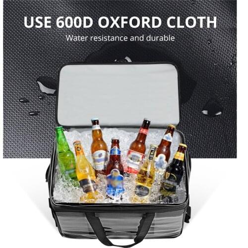 30/40L Warmer Cooler Bag Organizer Travelling Delivery Bag Portable Food Cake Insulated Bag Waterproof Ice Pack Lunch box