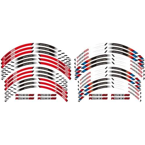 Motorcycles wheel stickers Reflective Rim moto Stripe Tape For BMW R1200GS ADVENTURE 19''17