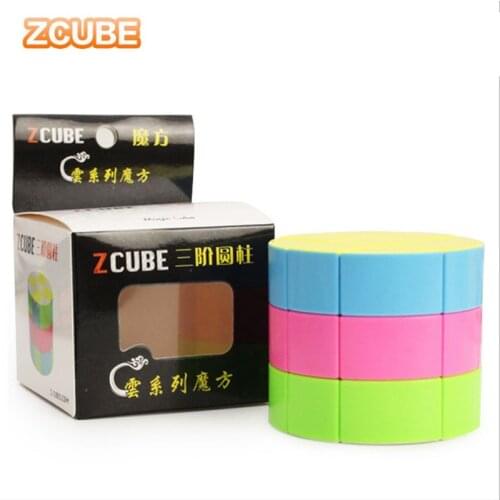 ZCUBE Cloud Series 3x3 Cylinder Magic Cube Puzzle Toy - Colorful