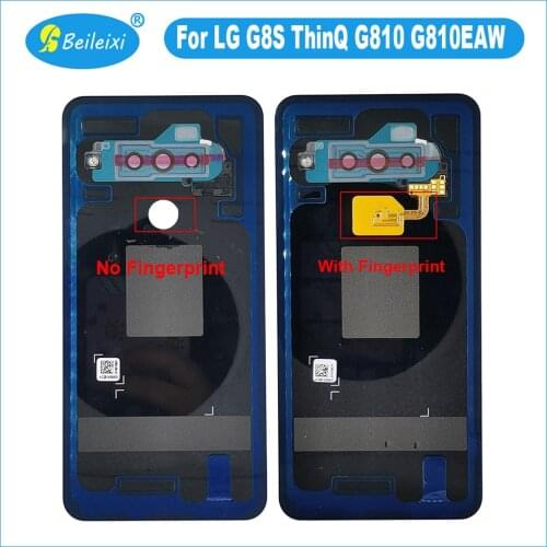 For LG G8S ThinQ G810 G810EAW G810EA Battery Back Cover Rear Door Panel Glass Housing Protective Case Durable Back Cover
