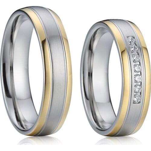 Western wedding ring set couples women jewellery Forever Love Alliances brand couple rings men