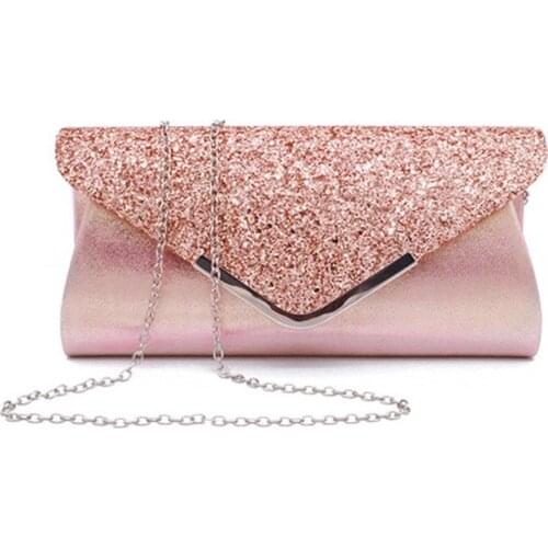 Ladies Banquet Bag Clutch Bag Shoulder Bag Messenger Bag Summer PU Sequined Bag Trendy Cosmetic Bag Storage Bag Evening Bag