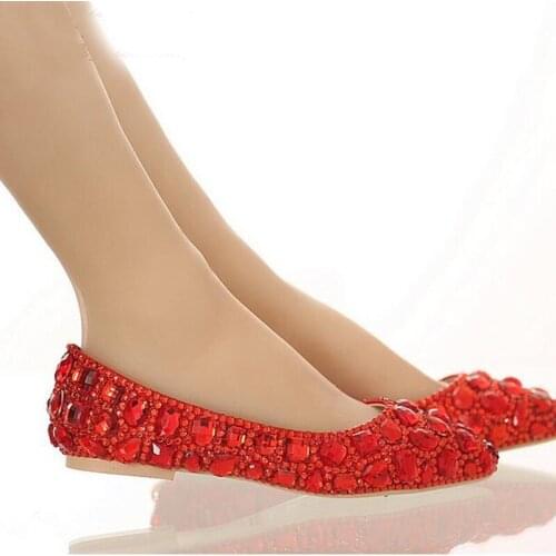 Womens shoes new spring and autumn shoes shallow mouth set of flat Colorful rhinestone sandals womens sequins single shoes
