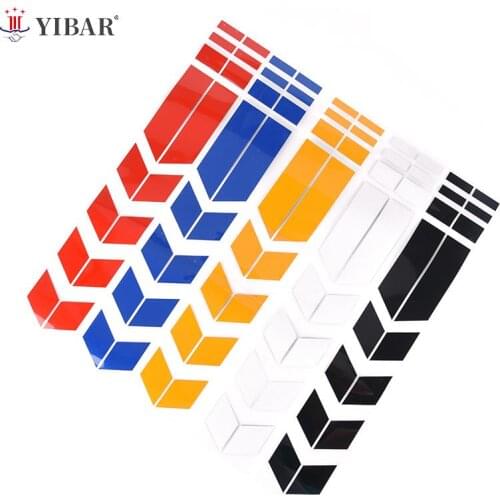 1Pcs 15in*5.1in Motorcycle Reflective Stickers Wheel Car Decals On Fender Waterproof Decoration