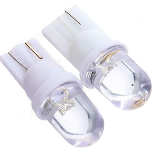 Car-styling 10pcs/lot T10 W5W 158 168 194 501 2825 White LED Side Interior Number Plate Light Bulb High quality car LED