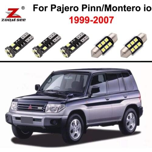 10pcs Canbus No error White LED bulb interior reading roof light kit For Mitsubishi Pajero PINN Montero io (1999-2007)