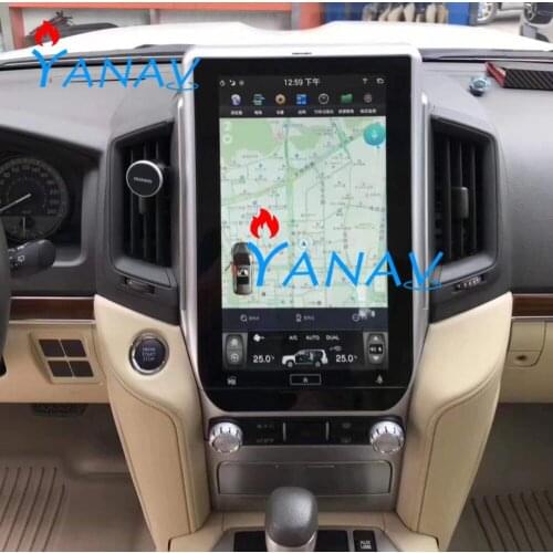 13.6 inch Android 9.0 WiFi GPS Navigation For-TOYOTA LAND CRUISER 2016-2019 Vertical Touch Screen Radio Dvd Player Car Stereo