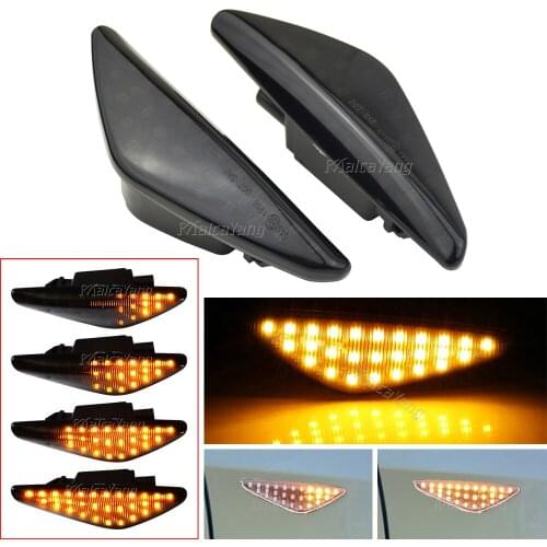 2pcs Flowing Turn Signal Light Dynamic LED Side Marker Side Indicator For BMW X5 E70 X6 E71 E72 X3 F25