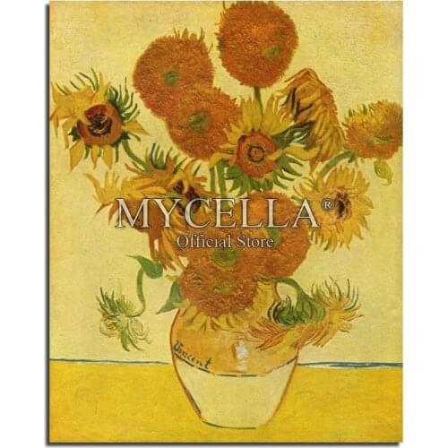 Flowers 5D DIY Diamond Painting Cross Stitch Sunflower Full Round Rhinestone Mosaic Diamond Embroidery Crafts Christmas Gift