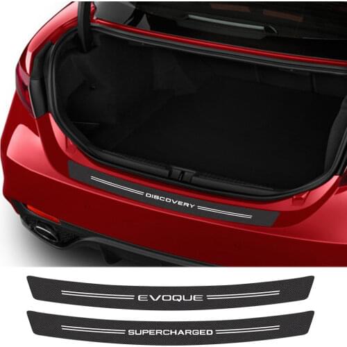 Car accessories Carbon fiber cloth trunk sticker for Land Rover DISCOVERY EVOQUE SPORT SV VELAR VOGUE Autobiography accessories