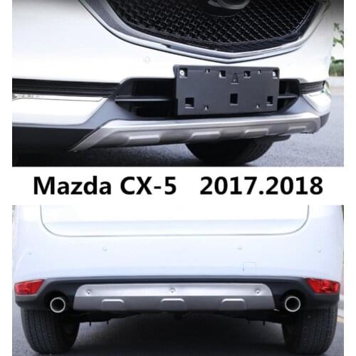 Car BUMPER Plate For Mazda CX-5 CX5 2017.2018 BUMPER GUARD High Quality Stainless Steel Front+Rear Auto Accessories