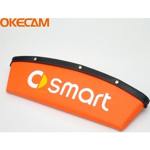 Car Storage Box PU Leather Phone Holder Organizer For Smart 453 451 450 452 Fortwo Forfour Crossblade Cabrio City-Coupe Roadster