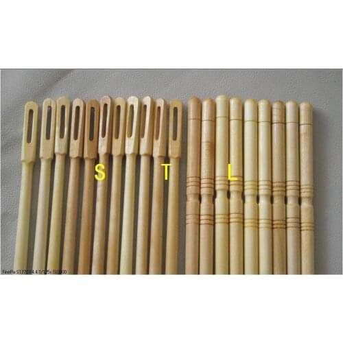 Flute Parts 10 Pcs Wooden Flute Cleaning Rod