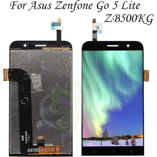 For Asus Zenfone Go 5 Lite ZB500KG full LCD Display Touch Screen Digitizer Glass Assembly parts 5.0 inch ZB500KG lcd with frame