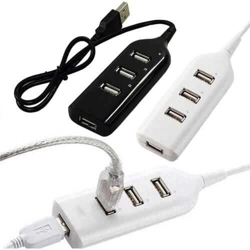 Fad USB 2.0 High Speed 4 Port Splitter Hub Adapter For PC Computer Laptop