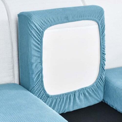 Polar Fleece Sofa Cushion Cover Elastic Spandex Sofa Cover for Living Room Furniture Protector Washable Removal Cubre Sofa Cover