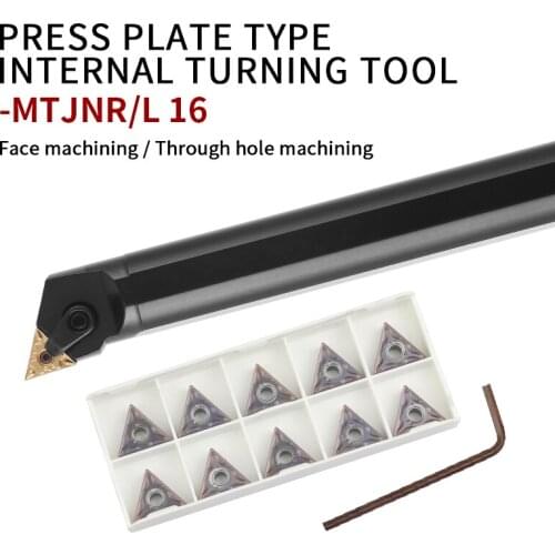 1 pcs S16Q-MTJNR16/S20R-MTJNR16/S25S-MTJNL16 CNC machining lathe internal turning tool and TNMG16 carbide insert