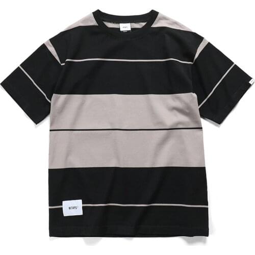 Wtaps Vatos LS T-shirt Harajuku t shirt For Men Women Clothing Oversized Clothes Letter tshirts Punk Streetwear Vintage