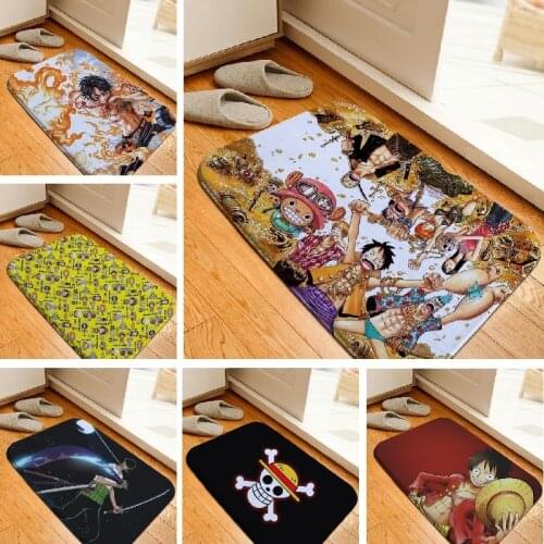 Floor Mat Cartoon One Piece Printed Carpet Flannel Non Slip Absorbent Bathroom Toilet Rug Custom Wholesale 50x80cm
