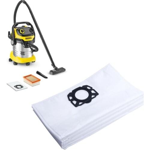 10Pcs Vacuum Cleaner Dust Bags Disposable For Karcher MV4 MV5 MV6 WD4 WD5 WD6