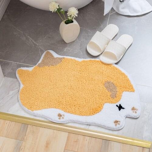 Cute Cartoon Floor Mats Soft Non-slip Carpet Childrens Entrance Doormat for Bathroom Living Room Toilet Home Decor