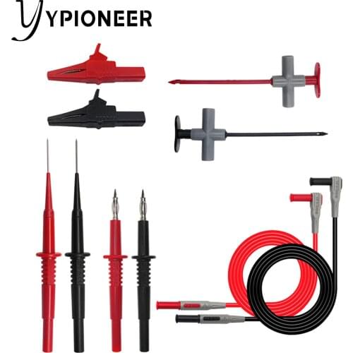 YPioneer P1305B Multimeter Test Leads Kit with Heavy Duty Alligator Clips Puncture Probes Test Probes for Electrical Testing