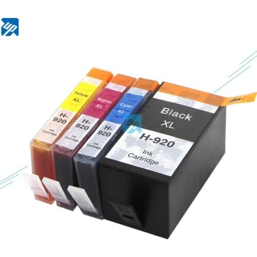 UP SET of 4 INK CARTRIDGE replace for hp 920 920XL OfficeJet 6000 6500 6500 6500A 7000 7500 7500A Printer with chip full ink