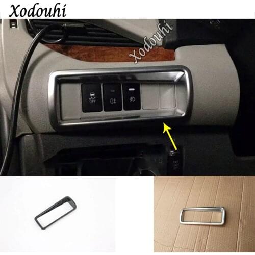 For Toyota Sienna 2018 2019 2020 Car Sticker Detector Styling Front Head Fog Light Switch Button Trim Frame Lamp 1pcs