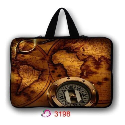 World Map Compass 12/13/14/15/17 Inch Soft Sleeve Laptop Bag Case For Apple Macbook AIR PRO Retina Notebook
