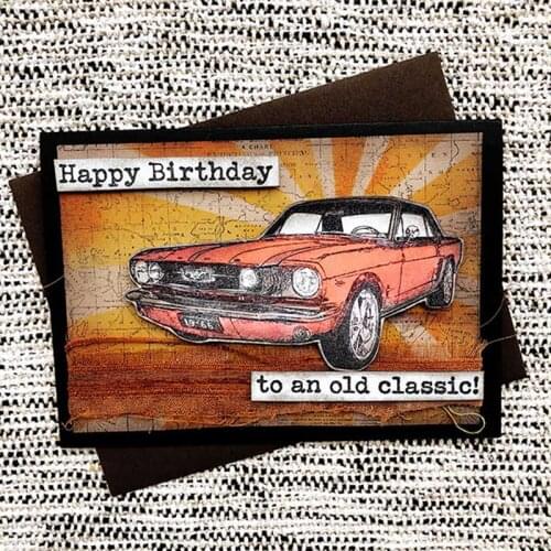 Gotta Hustle for The Muscle! Transparent Clear Stamp Diy Silicone Seals Scrapbooking / Card Making Cool Car Stamp