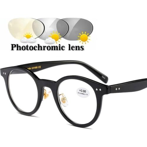 Progressive Multifocal Reading Glasses Men Women Square Sun Photochromic Glasses Frame Near Far Sight Diopter 1.0 1.5 2.0 NX