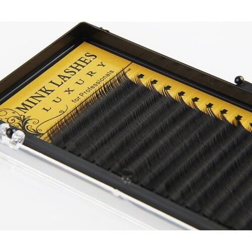 Eyelash extension mink eyelash individual flare make up eyelashes black soft silk mink eyelash fast Free shipping