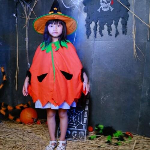 SHICAI Cute Pumpkin Set Christmas Party Dress Up Items Halloween Fancy cosplay Dress child costume Free Shipping