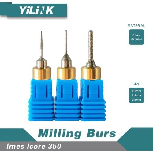 Glass Ceramic Milling burs for Imes icore-350/550/750 Milling Machine (3Pieces) 1 order