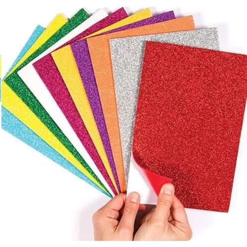 Tonar 10'Lu Silvery Adhesive Eva Papers handmade Materials School Supplies Stationery Product Types DIY