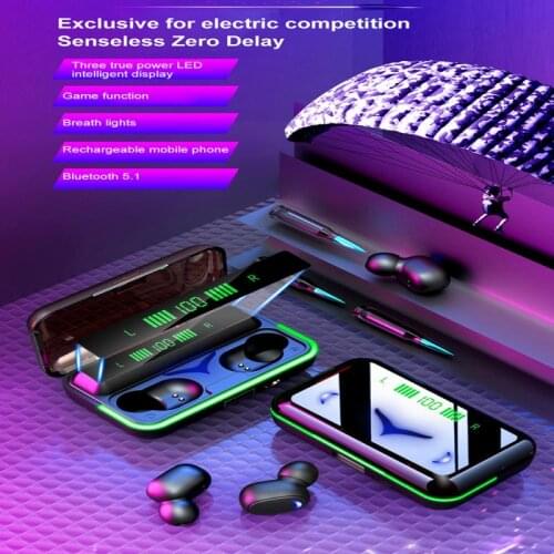 TWS Bluetooth 5.1 Earphones Charging Box Wireless Headphone 8D Stereo Sports Earbuds Headsets With Microphone 3500mAh Charger