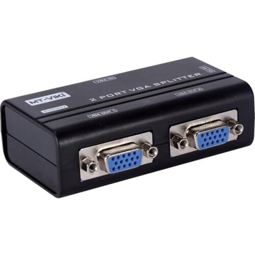 VGA Splitter 1 in 2 out SVGA MONITOR Y SPLITTER CABLE LEAD 15 PIN FULL HD 1920*1440 vga splitter 2 port
